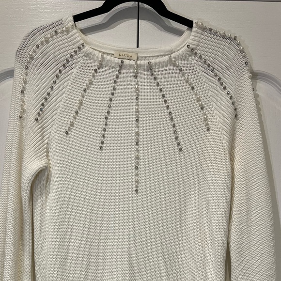 Laura Pearl & Rhinestone Detail Sweater - Picture 6 of 13